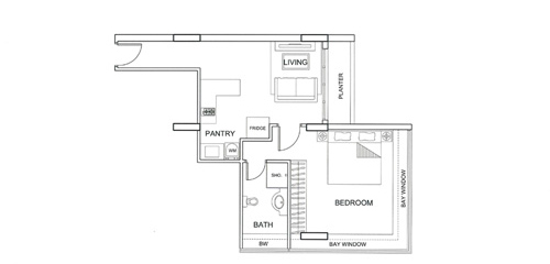 one bedroom